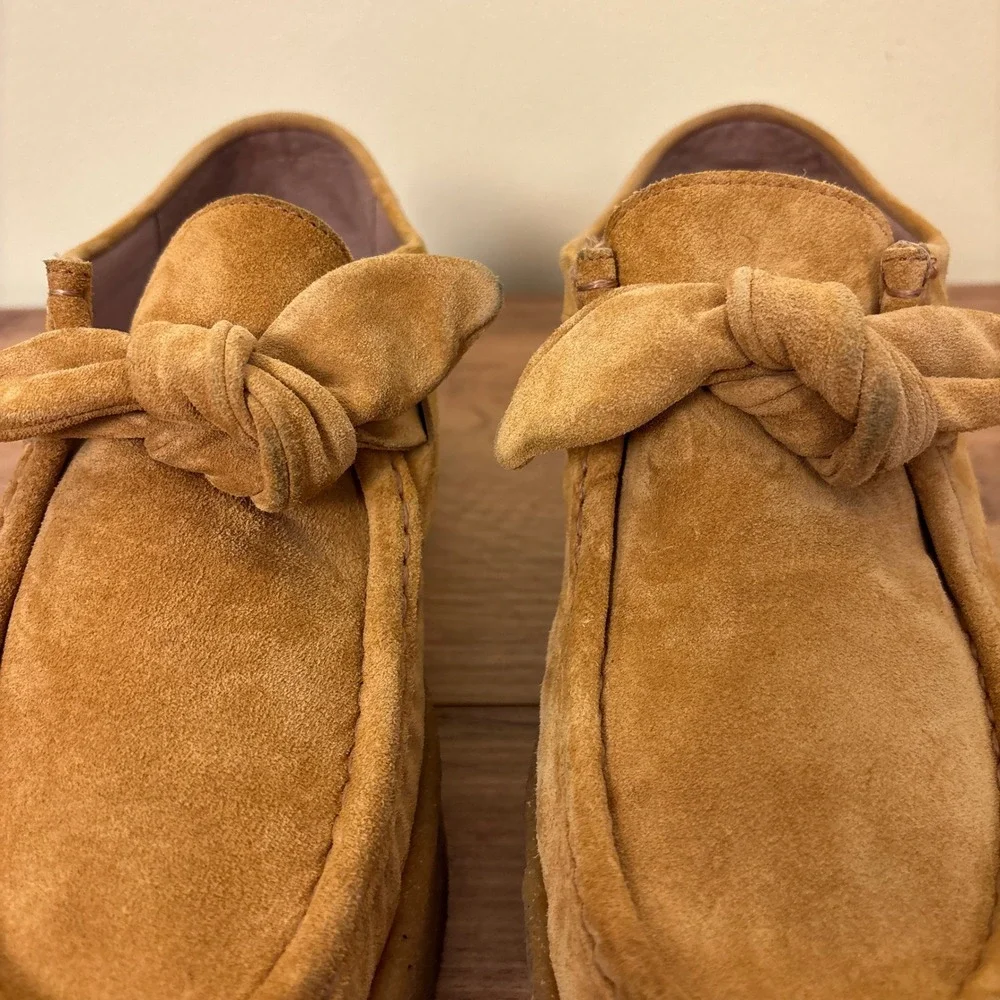 LOEFFLER RANDALL Tabitha Platform Chukka Boot Bracco Women Size 10 Suede Slip-On - Picture 5 of 13